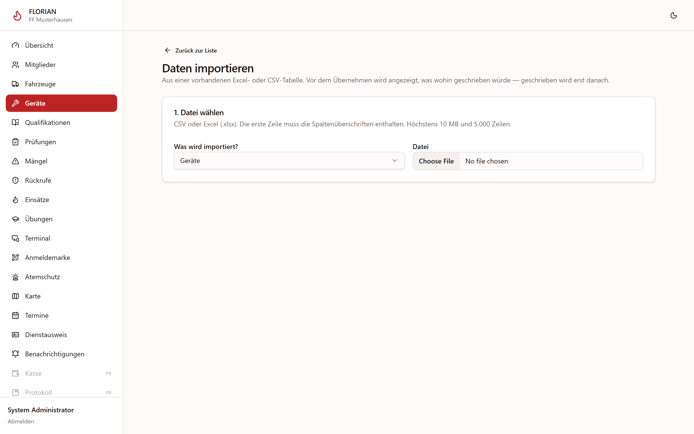 Import-Assistent