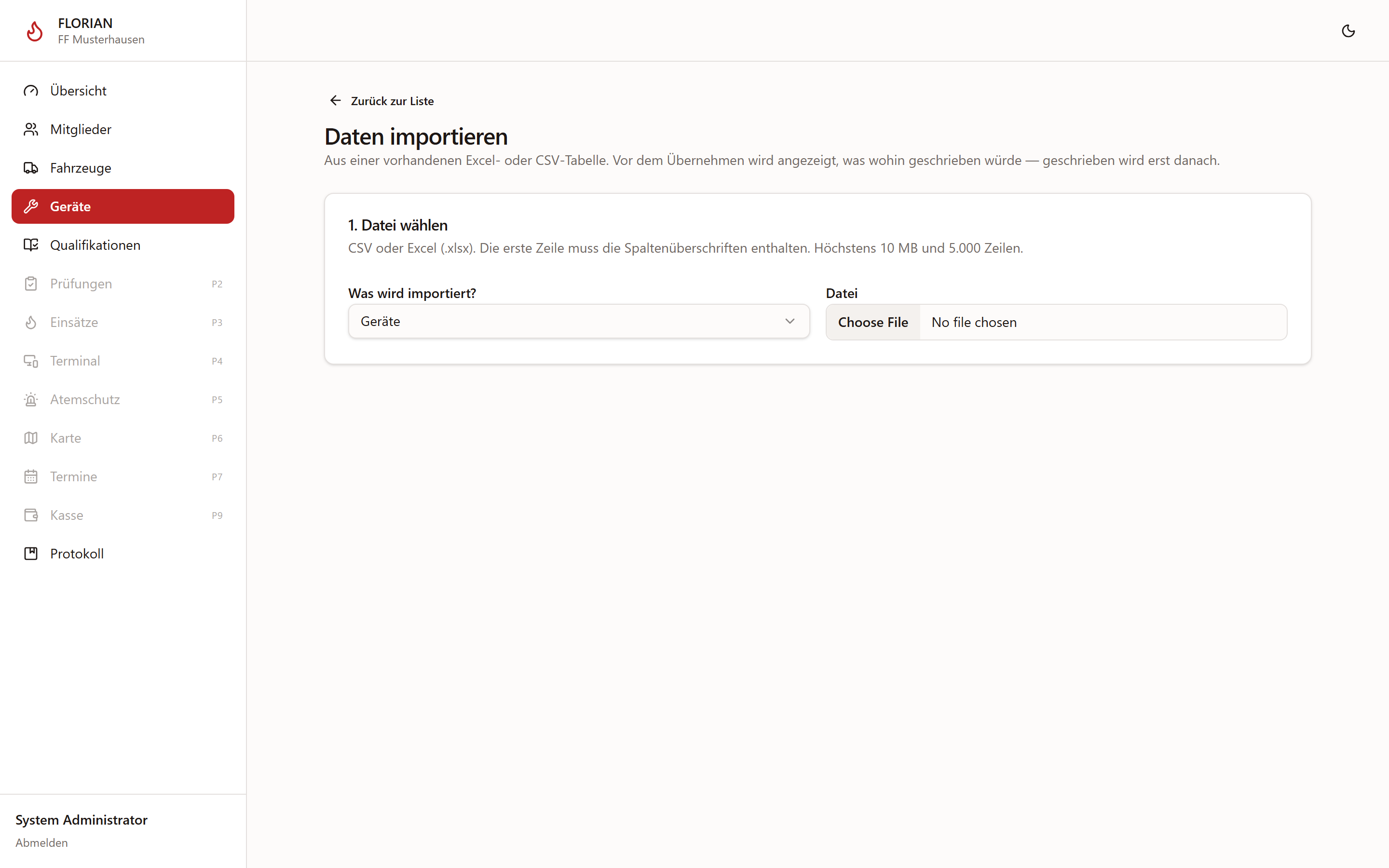 Import-Assistent