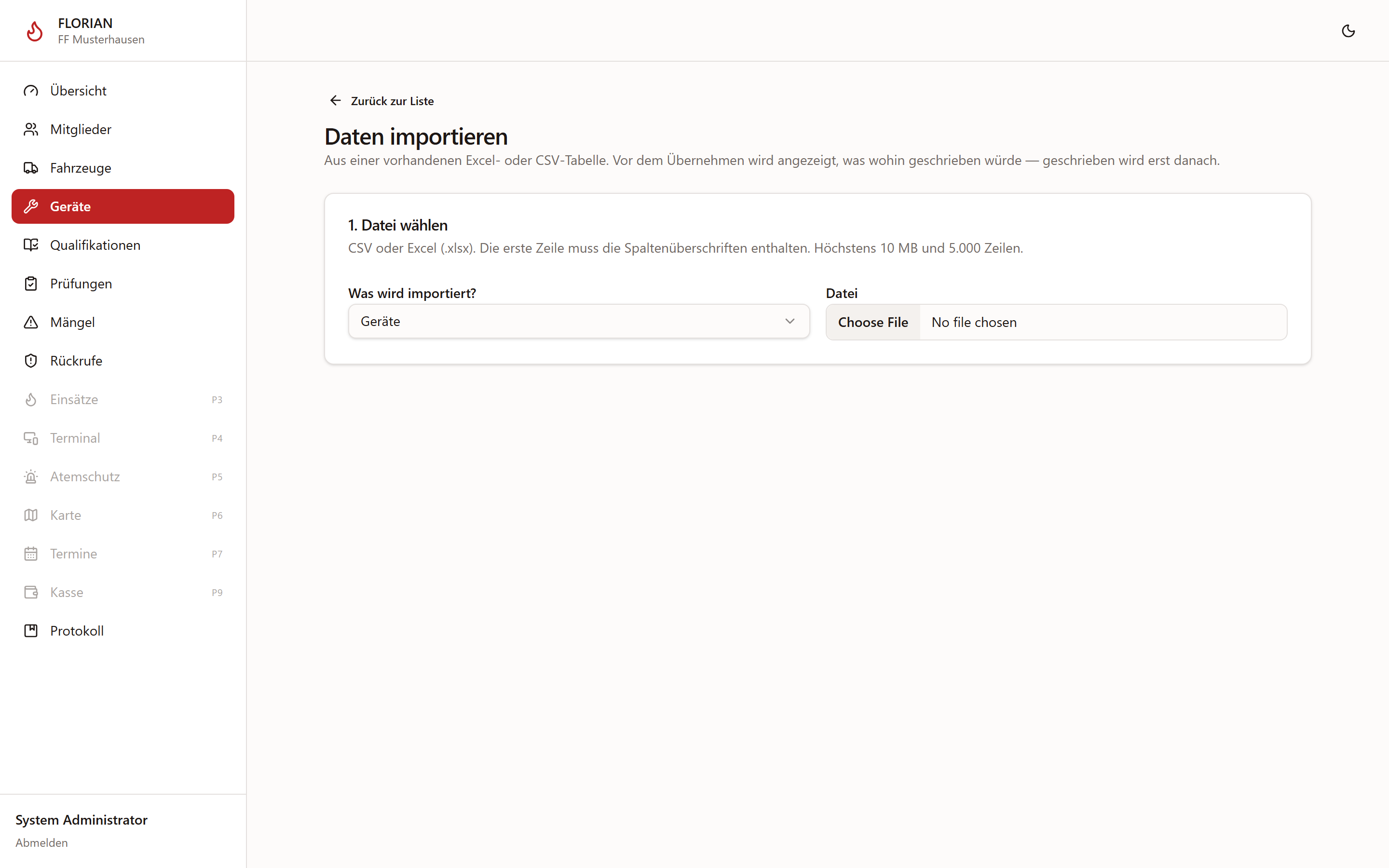 Import-Assistent