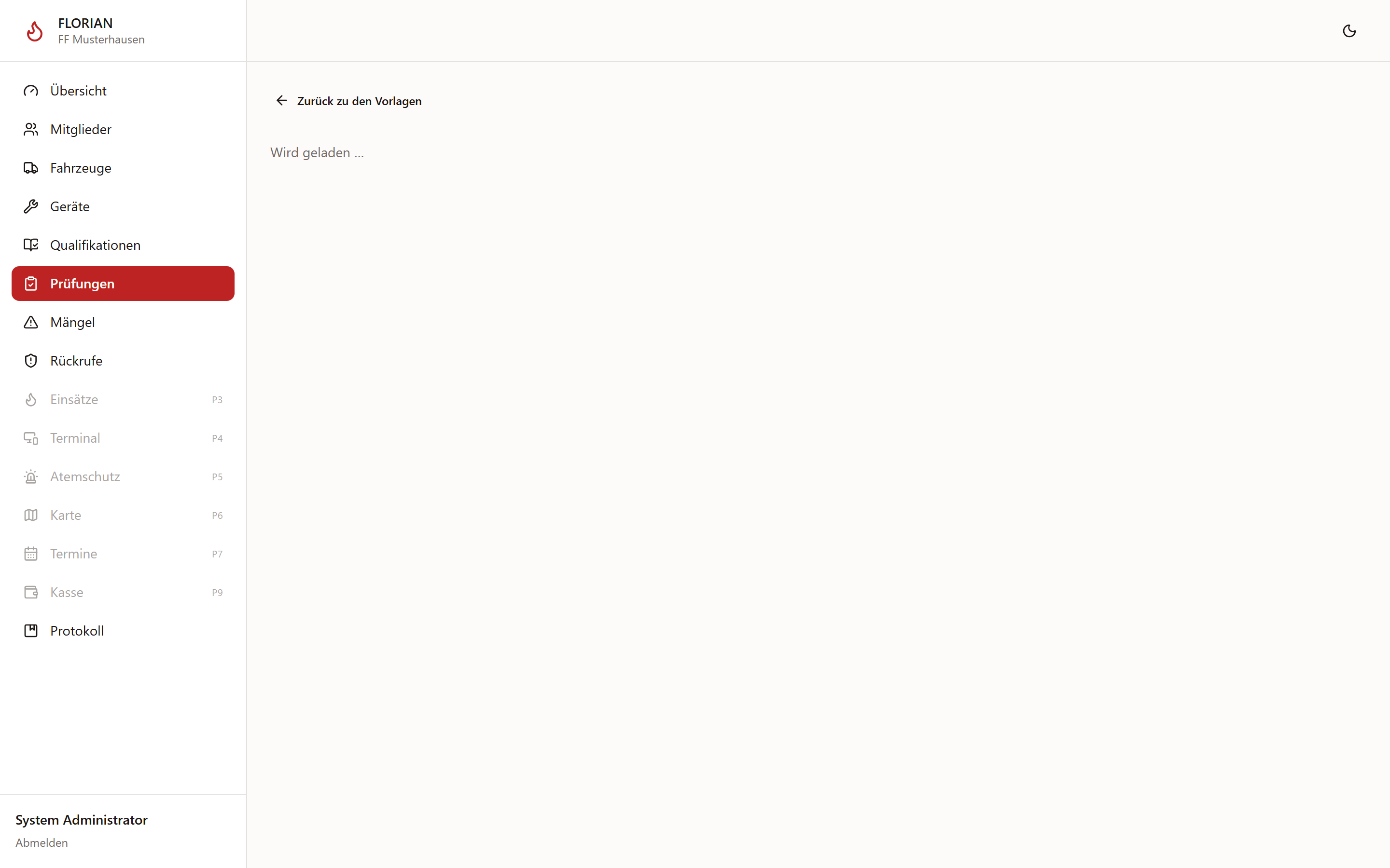 Checkliste einer Vorlage