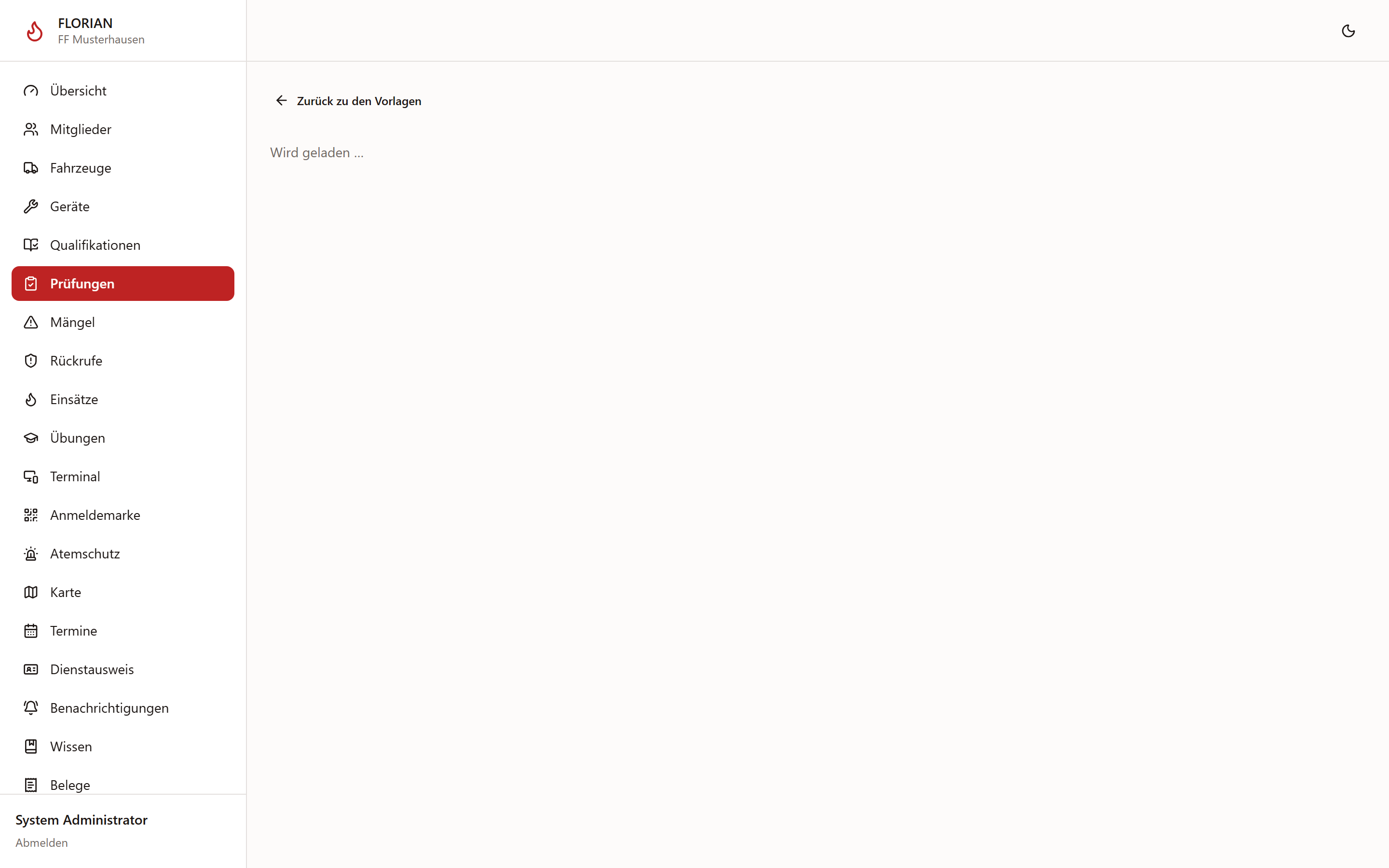 Checkliste einer Vorlage