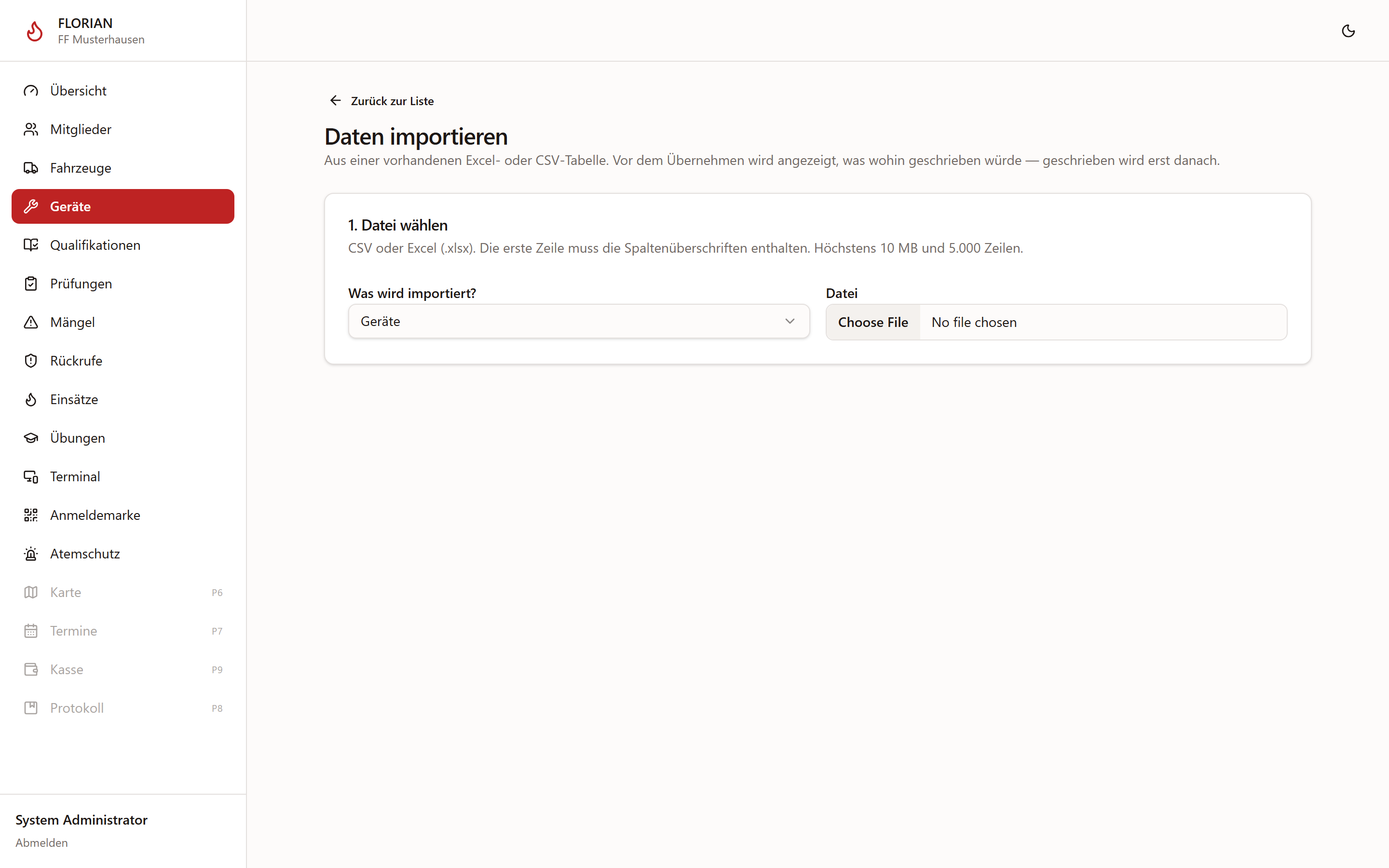 Import-Assistent