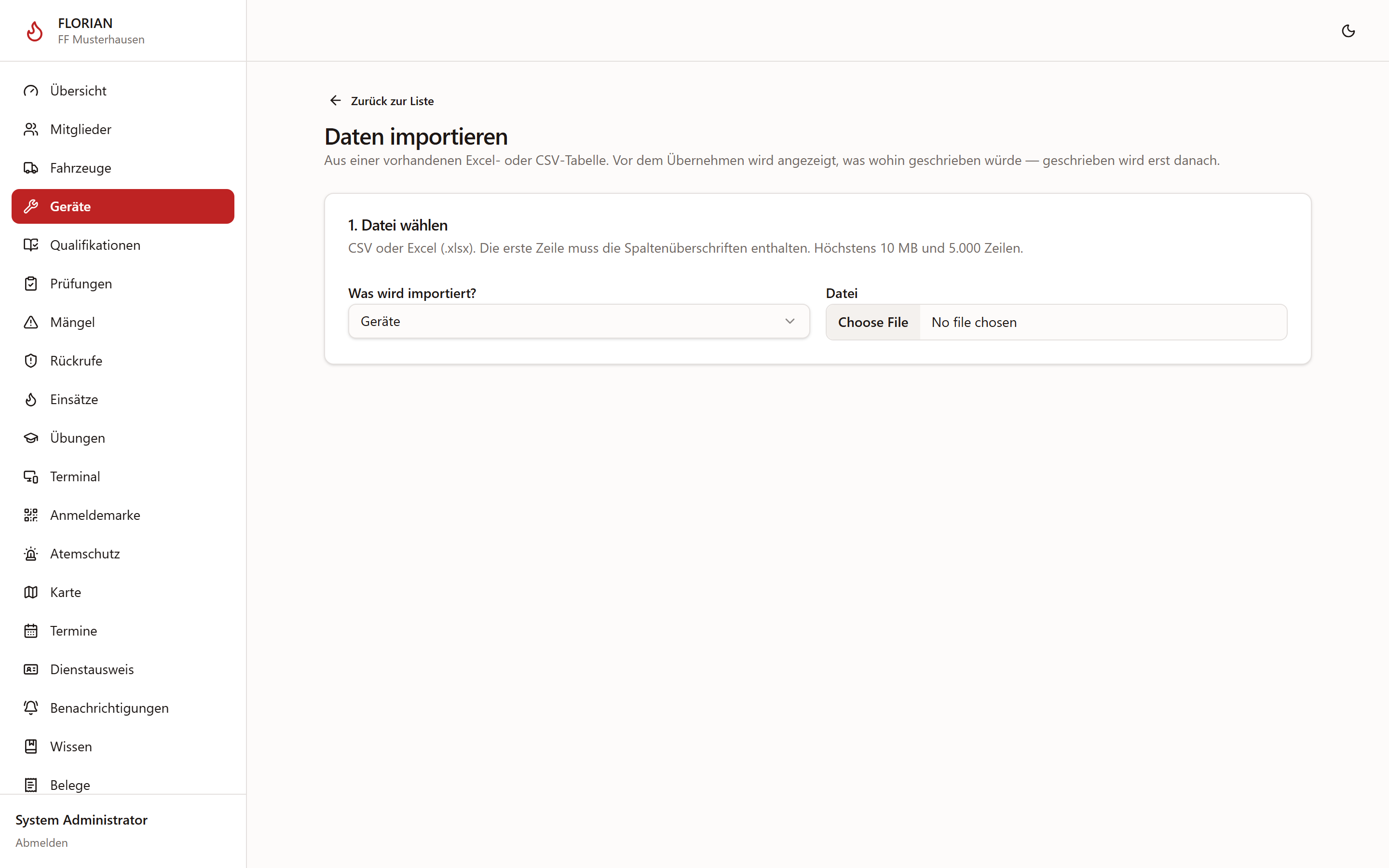 Import-Assistent
