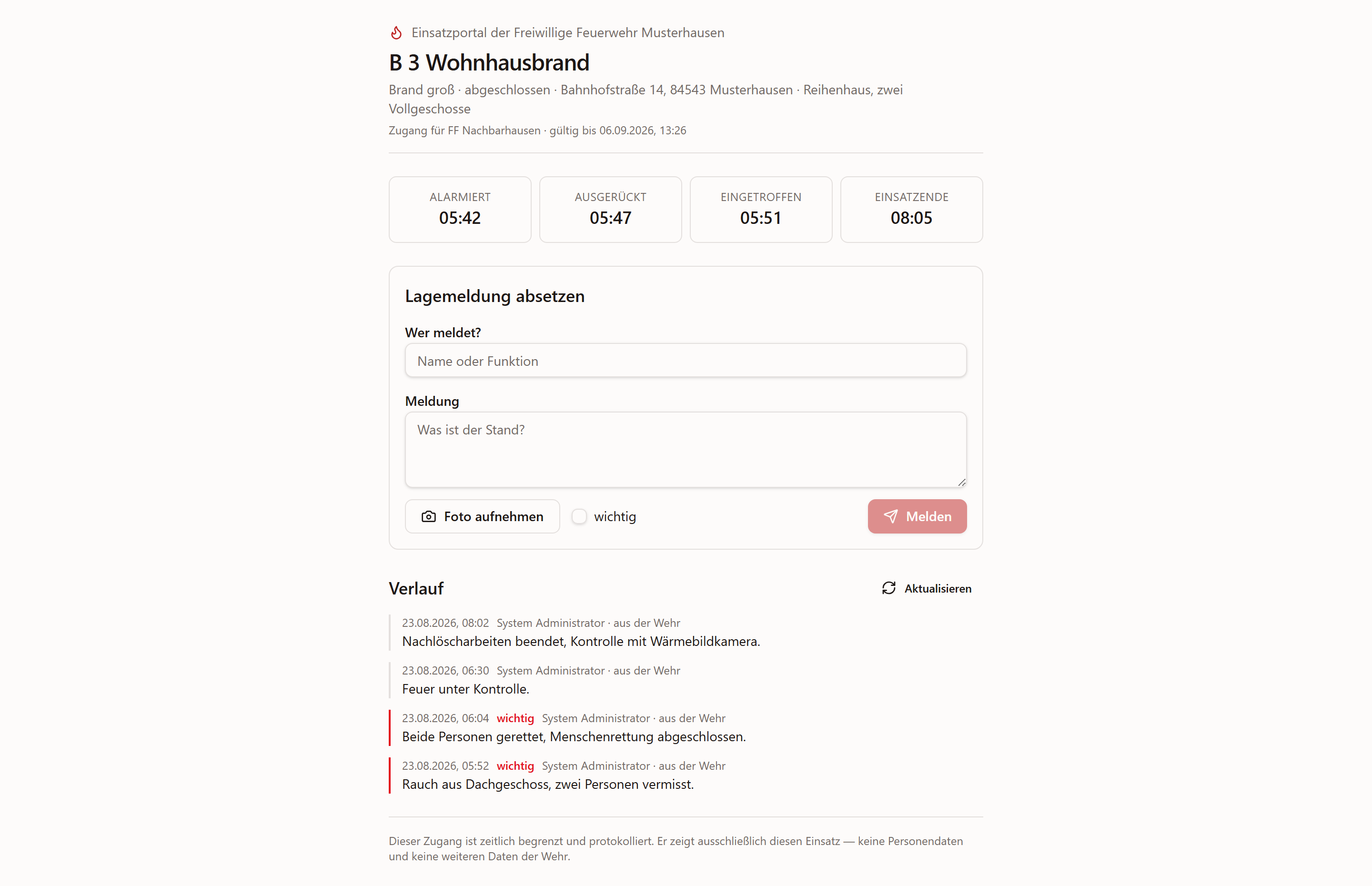 Einsatzportal