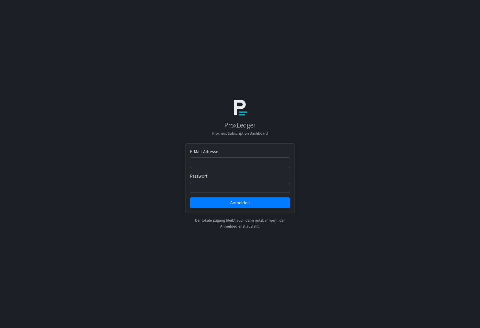 Dashboard im dunklen Design