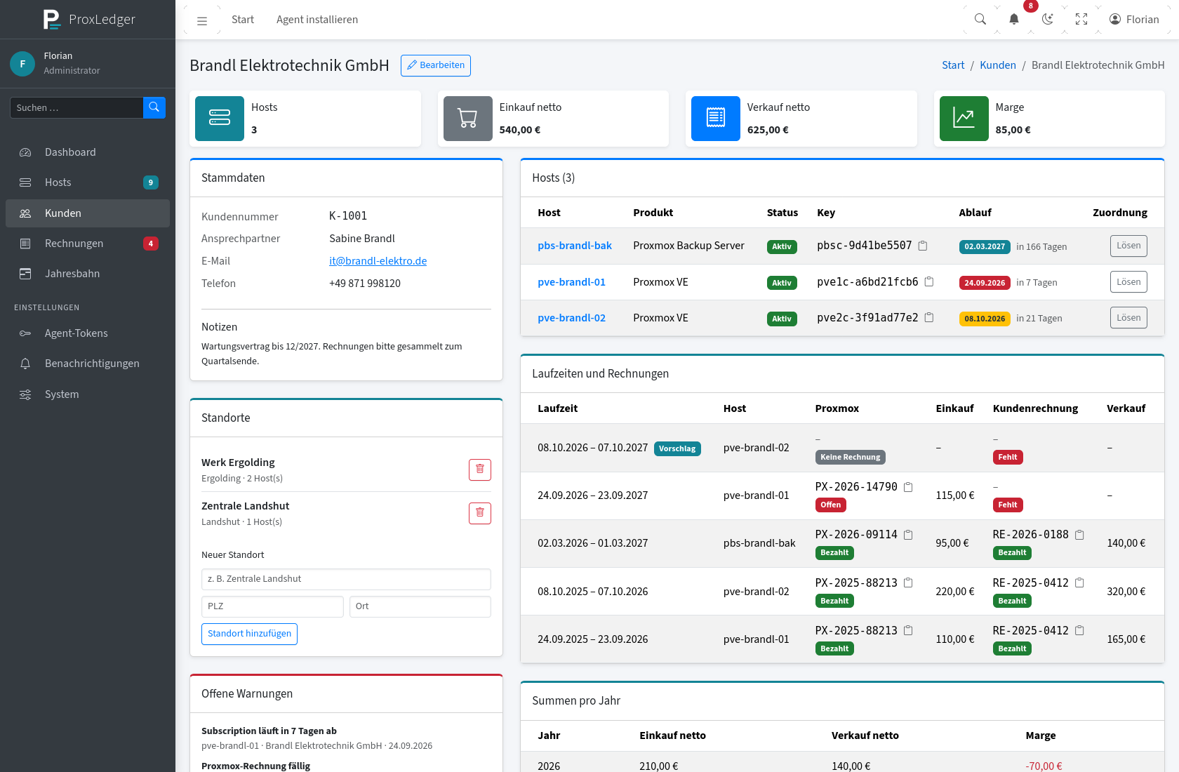 Kunden-Detail