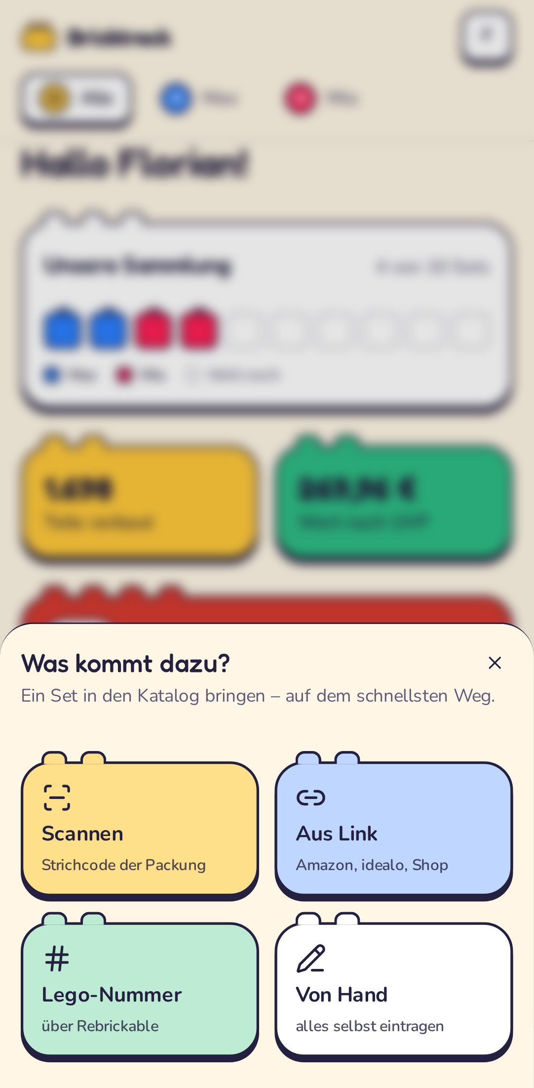 Das Plus-Menü