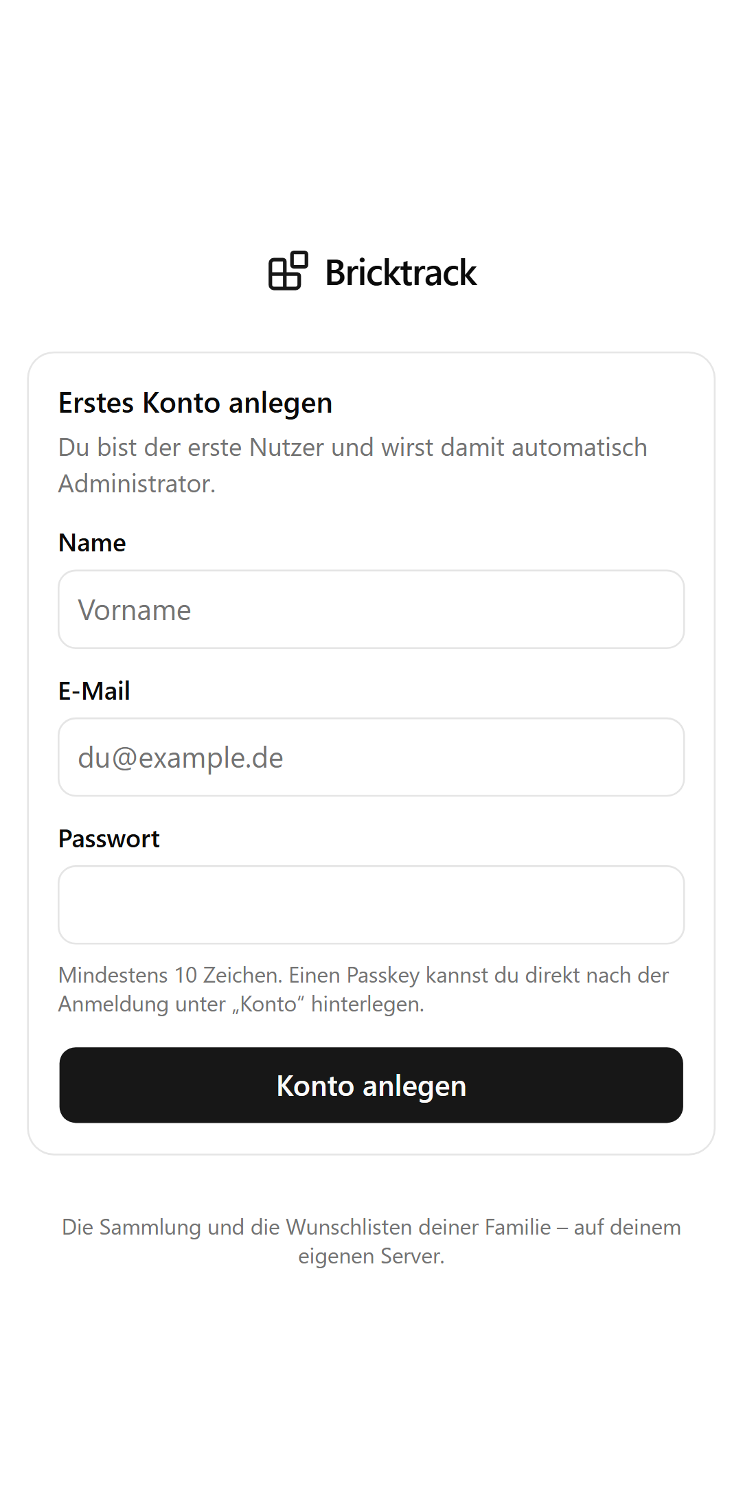 Registrierung