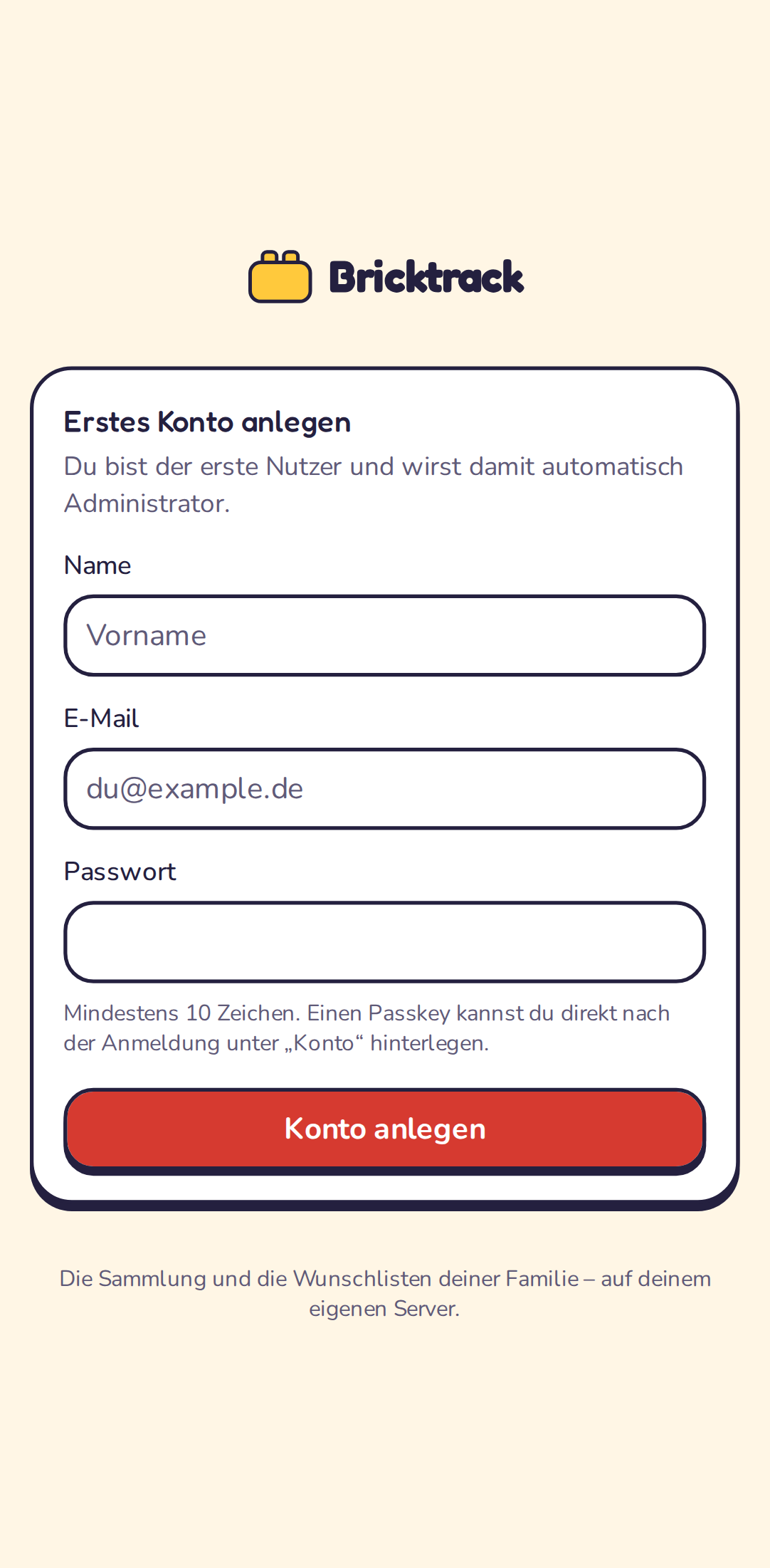 Registrierung