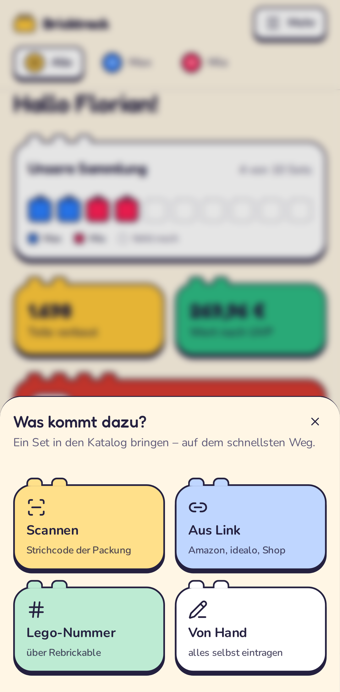 Das Plus-Menü