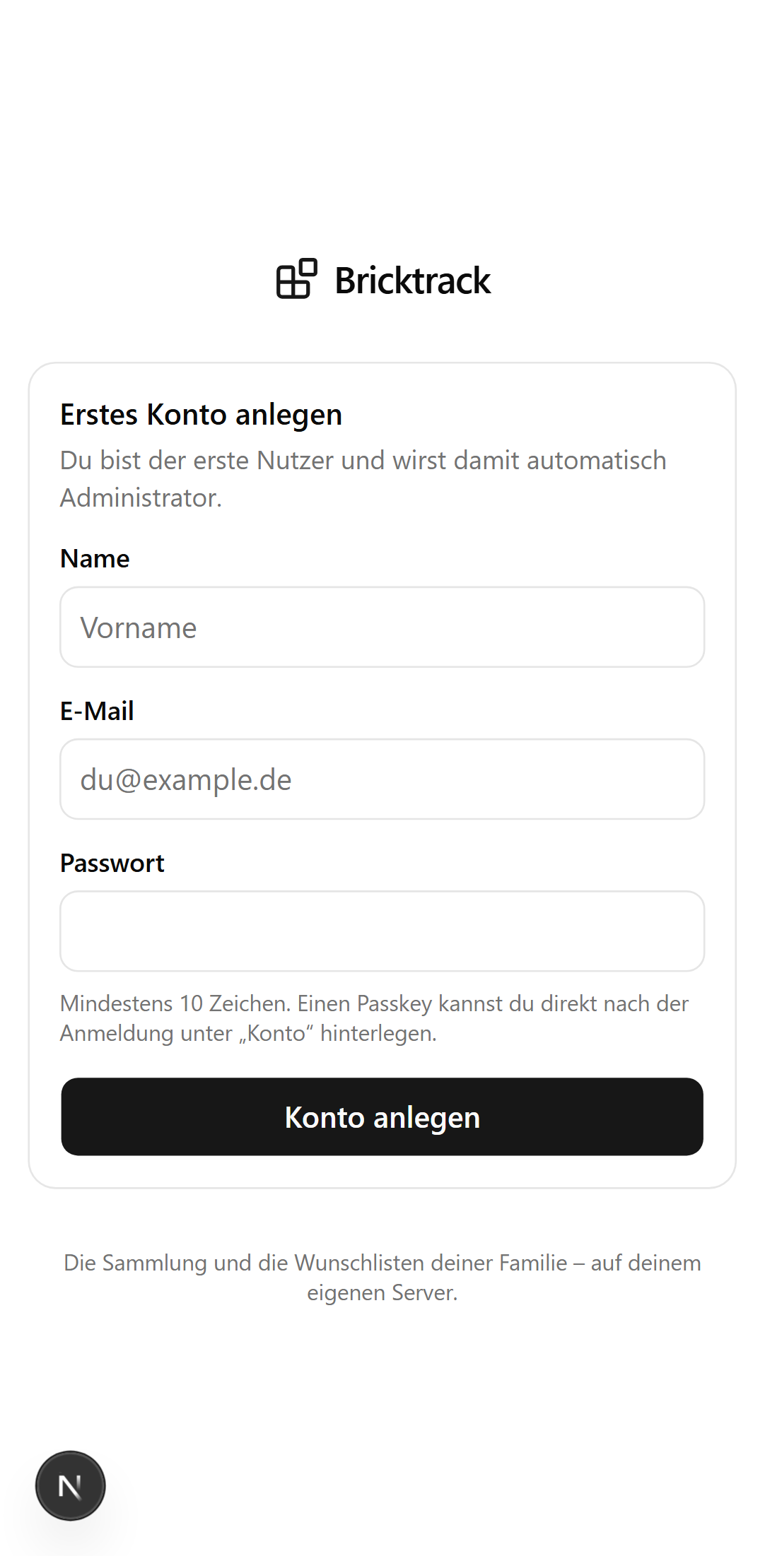 Registrierung