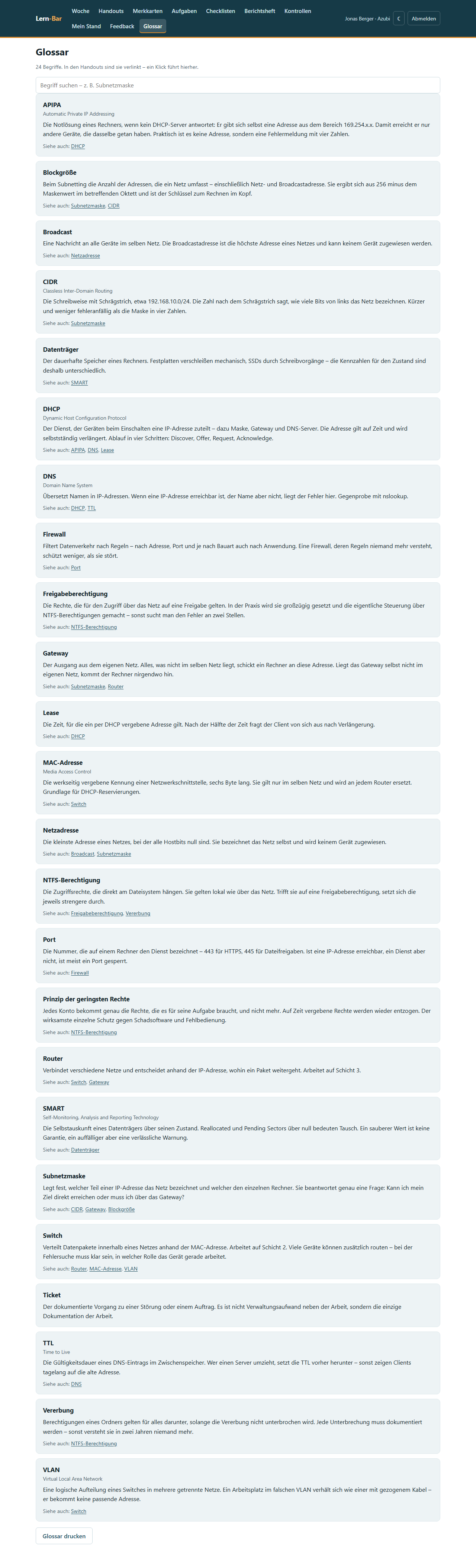 Glossar